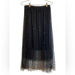 EDEN IN LOVE Polk A Dot Tulle Skirt Size M/L
